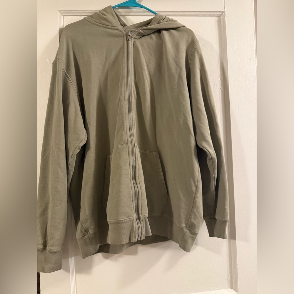 Stylish Olive Zip-Up Hoodie
